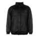 Blouson noir en tissu polyamide et matelassé