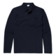 Polo piquet bleu M longue