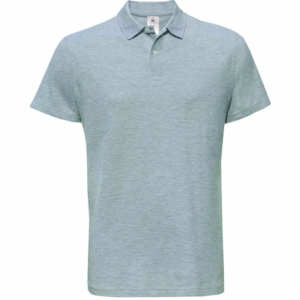 Polo gris chiné pour homme