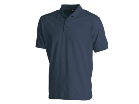 Polo gris foncé - col chemisier MC