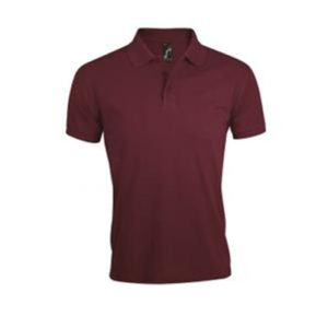 Polo rouge-bordeau MC